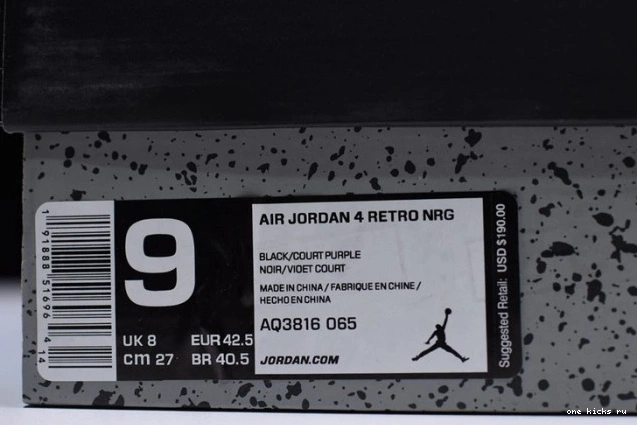 Rep Onekick Jordan Raptors